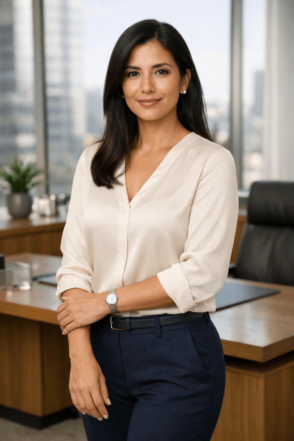 Mujer profesional sonriendo