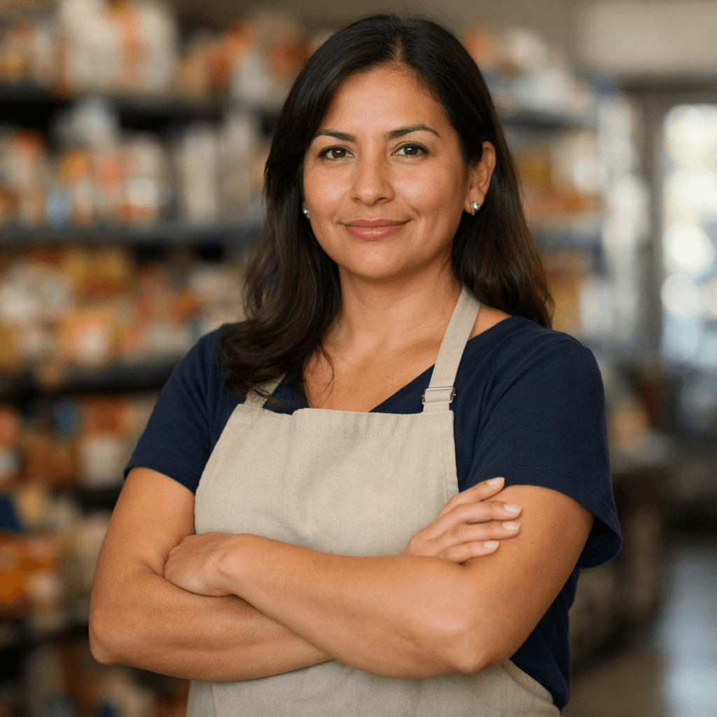 Hombre confiado sonriendo